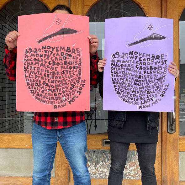 Affiche Raw numérotée