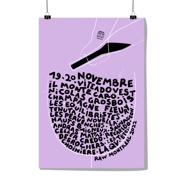 Affiche Raw numérotée